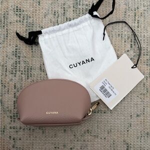 Brand New Cuyana Mini travel pouch Desert Rose